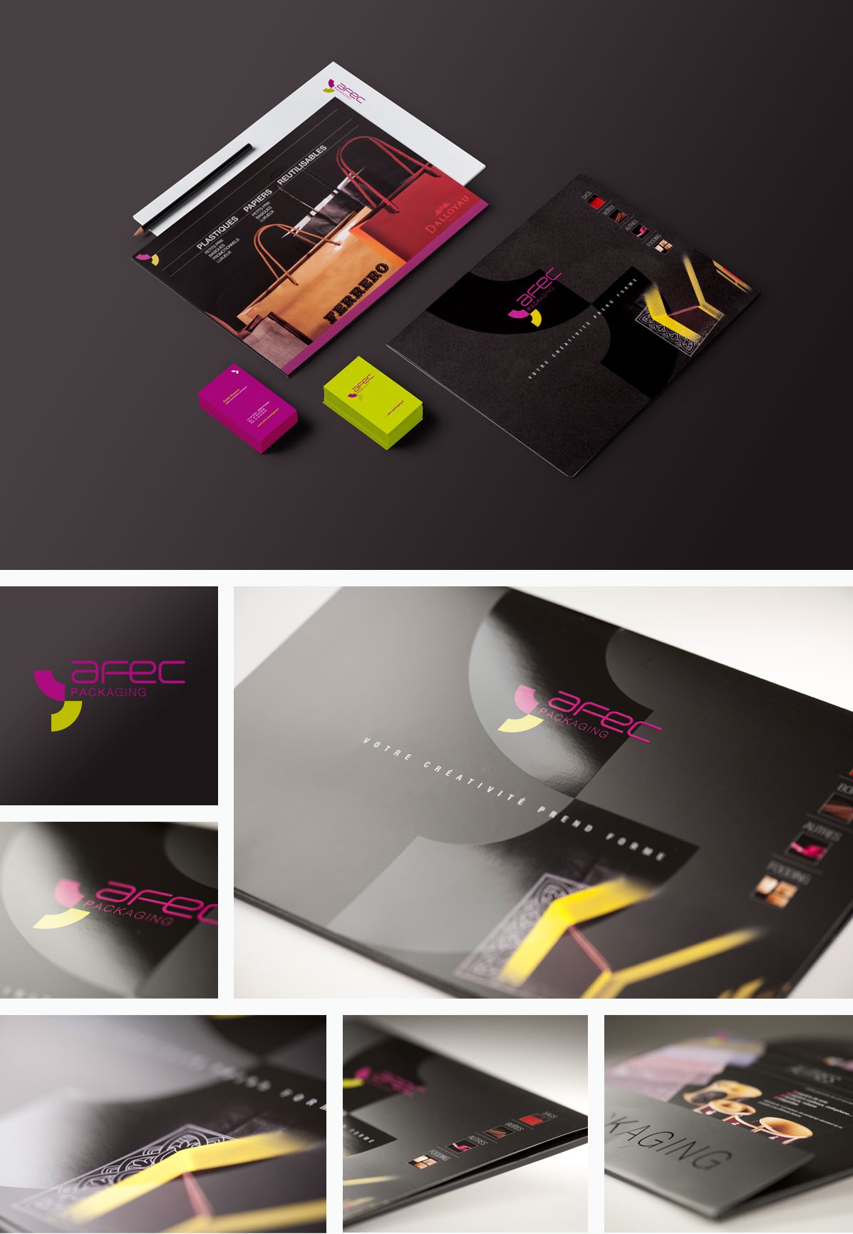 Creation packaging plaquette logo agence communication underkult